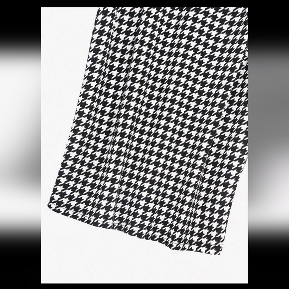 Elegant and fashionable European and American women's plus size houndstooth dres - Picture 4 of 6